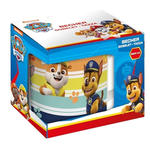 Offerta a tempo: PAW Patrol Tazza Bambini 200 ml in Porcellana - Tazza Colazione per Latte, Cacao e Tè - Motivo PAW Patrol in Confezione Regalo - Idea Regalo per Bambini - 0.00% da 5.99 € a 5.99 €