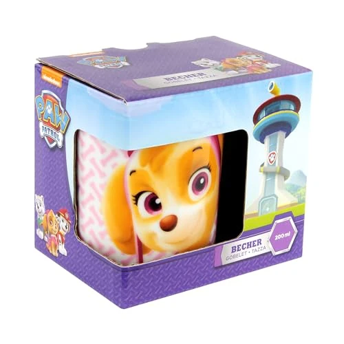 Offerta a tempo: PAW Patrol Tazza Bambini in Porcellana 200 ml - Bicchiere con Skye - Tazza Colazione Lavastoviglie e Microonde - Idea Regalo in Scatola - 0.00% da 4.99 € a 4.99 €