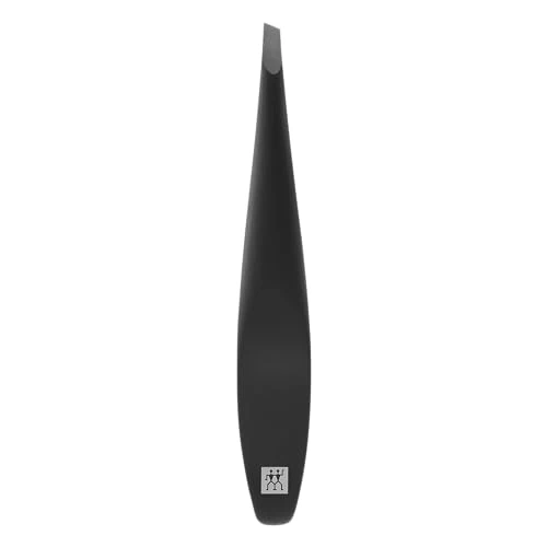 Offerta a tempo: ZWILLING Pinzetta (punta obliqua, rimozione di peli e schegge di sopracciglia, manico di larghezza maggiore, ipoallergenica), premium, nera, 100 mm - 32% da 23.95 € a 16.22 €
