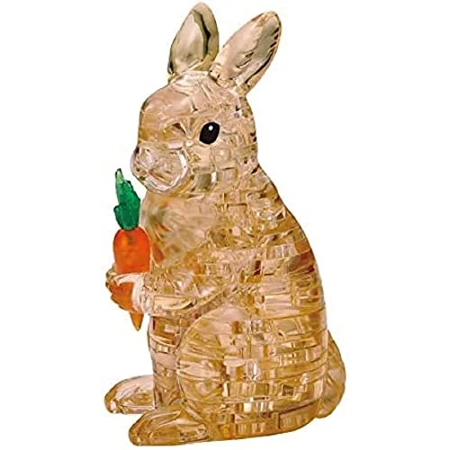Offre limitee: Puzzle en Cristal - 3D Lapin Marron - Design Transparent - 41 pièces - Kit de Construction pour Enfants et Adultes HCM Kinzel de 21.58 EUR a 17.96 EUR (economie 17%)