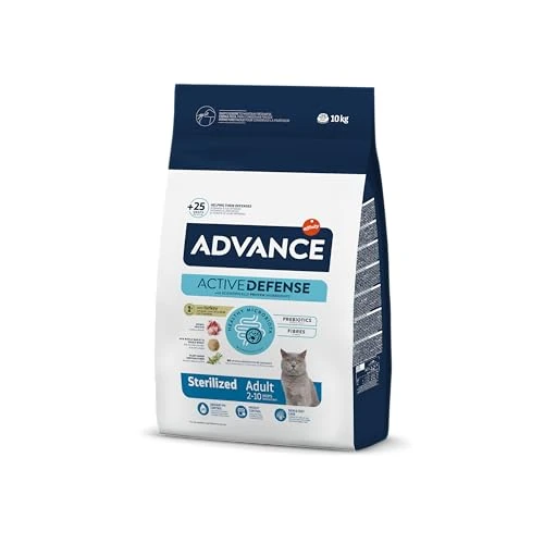 Offre limitée : Advance Cat Adult Sterilized - Croquettes pour Chats Adultes Stérilisés avec Dinde - 10kg de 60.49 EUR à 43.59 EUR (remise 28%)