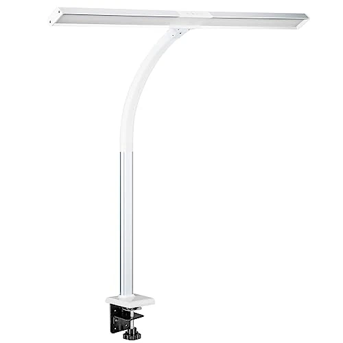 FeinTech LTL00320 lampa biurkowa LED 80 cm 1200 lm ściemniana stopka zaciskowa