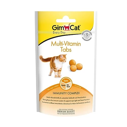 Limited-time offer: GimCat Multi-Vitamin Tabs - Functional cat snacks that promote the immune system, heart and eyes - 8-pack (8 x 40 g) from 26.96 GBP to 26.96 GBP (save 0%)