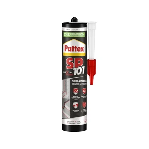 Tijdelijke aanbieding: Pattex SP10, vloeibare afdichting en lijm uit meerdere materialen, polymeerafdichting in patroon, siliconen voor binnen en buiten, 1 x 280 ml van 27.00 EUR naar 27.00 EUR (korting 0%)