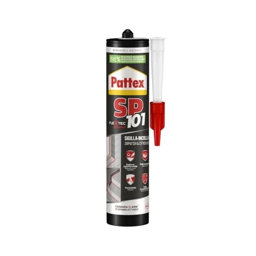Offerta a tempo: Pattex SP101, sigillante bianco per interni ed esterni — 33% da 11,99 € a 7,99 €