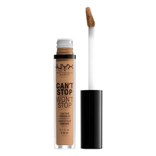 Offerta a tempo: NYX Professional Makeup Correttore Can't Stop Won't Stop, Correttore Viso Liquido, Adatto a Tutti gli Incarnati, Golden Honey, Confezione da 1 - 35% da 8.90 € a 5.82 €