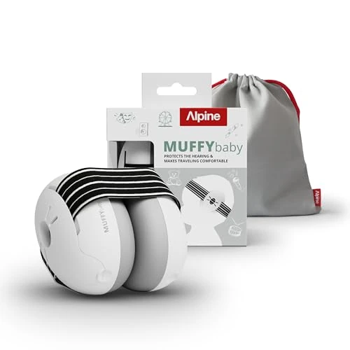 Tijdelijke aanbieding: Alpine Muffy gehoorbeschermers voor baby's, gehoorbescherming voor baby's en peuters tot 48 maanden, geluidsbescherming voorkomt gehoorschade, comfortabele pasvorm, Zwart van 29.95 € naar 29.95 € (0.00% korting)