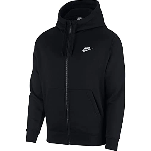 Nike Mężczyźni Sportswear Club Fleece Bluza z Kapturem, Czarny, Rozmiar XXL