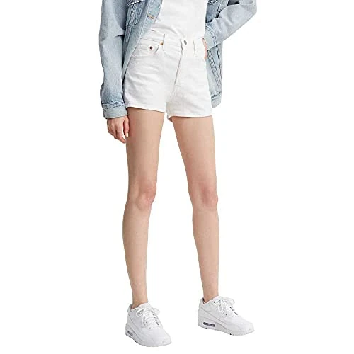 Offerta a tempo: Levi's 501 High Rise Short, Pantaloncini Donna, Bianco Bianco (In The Clouds), 23 - 0.00% da 49.07 € a 49.07 €