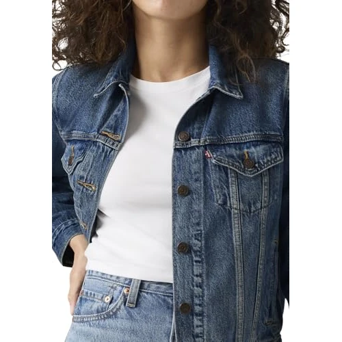 Zeitlich begrenztes Angebot: Levi's Damen Original Trucker Soft As Butter Dark XXS von 130.00 € auf 77.95 € (40% Rabatt)