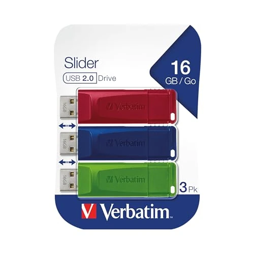 Verbatim Store n Go USB 2.0 16GB Pack of 3 49326