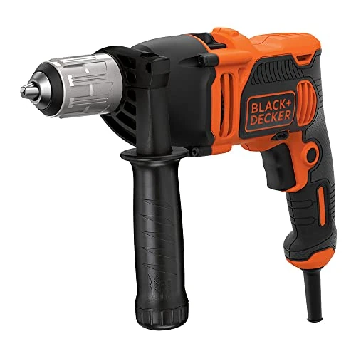 Tijdelijke aanbieding: BEH850K Klopboormachine, 850W, 1-versnelling, klopboormachine, 13 mm snelspanboorhouder, constante rechts-/linksloop, rubberen greep, dubbele handgreep, incl. 3x HSS-boor, 3x steenboor, in koffer van 57.09 € naar 57.09 € (0.00% kort