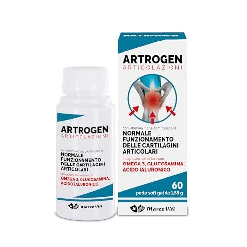 Offerta a tempo: Marco Viti Artrogen Articolazioni Integratore Alimentare 60 Perle Soft gel, 98.4 grammo, 1 - 40% da 18.90 € a 11.39 €