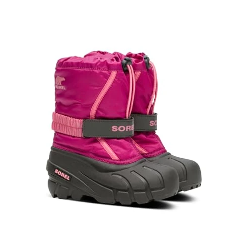 Limited-time offer: Sorel KIDS FLURRY Waterproof Unisex Baby Snow Boots, Red (Deep Blush x Tropic Pink) - Children, 8 UK from 70.00 GBP to 31.30 GBP (save 55%)