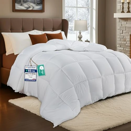 Utopia Bedding Couette 135 x 200 cm, Couette légère avec Rembourrage en Polyester pour 4 Saisons, Microfibre 1 Personne (Blanc)