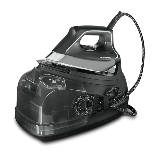 Rowenta DG8622 Perfect Steam Pro - Estación de planchado a vapor, 2400 W, golpe de vapor extra: 430 g/min, capacidad: 1100 ml, color gris