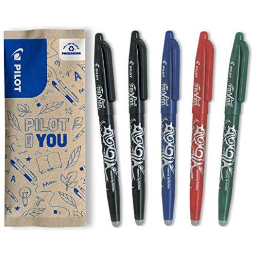 Offerta a tempo: PILOT - Set di 5 FriXion Ball 07 - Penna a Inchiostro Termosensibile Cancellabile - Penna roller Ricaricabile - 2 Nero, 1 Blu, 1 Rosso, 1 Verde - Punta Media - 0.00% da 13.65 € a 13.65 €