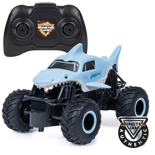 Zeitlich begrenztes Angebot: Monster Jam, Megalodon RC, Ferngesteuerter Truck im Megalodon Hai-Design, für drinnen und draußen, Maßstab 1:24, ab 3 Jahren von 29.99 € auf 23.44 € (22% Rabatt)