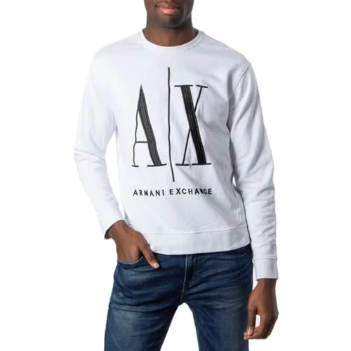 Begrenztes Angebot: Armani Exchange Herren Icon Sweat Sweatshirt von 80.00 EUR auf 80.00 EUR (Rabatt 0%)