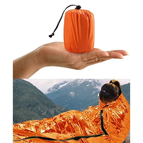 Oferta limitowana: Śpiwór ratunkowy HONYAO, torba ratunkowa Bivvy Koc ratunkowy wielokrotnego użytku na kemping na świeżym powietrzu, piesze wycieczki - 1 opakowanie z 24.99 zł na 24.99 zł (oszczędź 0.00%)