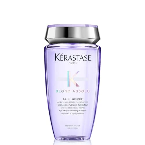 Oferta limitada: Kérastase Blond Absolu, Champú Hidratante Iluminador, Para Pelo Sensibilizado, Decolorado, Con Mechas y Grises, Con Ácido Hialurónico, Bain Lumière, 250 ml de 19.99 EUR a 19.99 EUR (ahorro 0%)