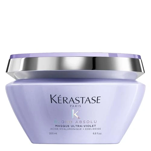 Offerta a tempo: Kérastase, Blond Absolu, Maschera Neutralizzante Anti-Riflessi Ultra-Violet, Per Capelli Biondi Tinti & Decolorati, Con Acido Ialuronico, Ultra-Violet, 200 ml - 27% da 57.10 € a 41.51 €