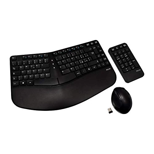 Offerta a tempo: V7 Tastiera ergonomica Mouse Combo - 33% da 19.90 € a 13.28 €