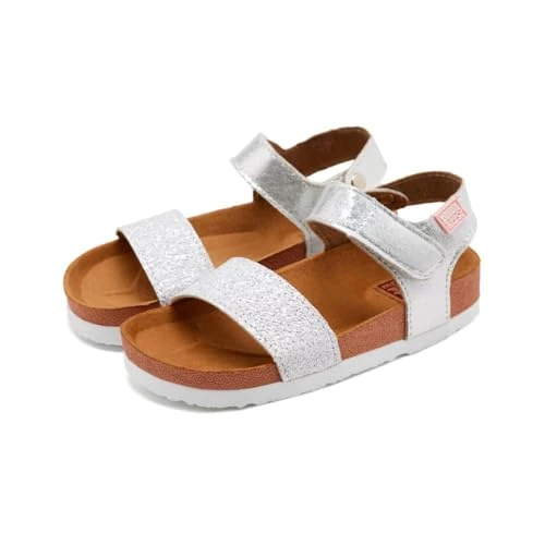 Tijdelijke aanbieding: GIOSEPPO Meisjes Moers Peeptoe Sandalen, zilver plata 000, 35 EU van 36.87 € naar 36.87 € (0.00% korting)