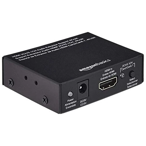 Offerta a tempo: Amazon Basics - Estrattore e convertitore audio 4K@30Hz da HDMI a HDMI con uscita audio (RCA stereo o SPDIF), Nero - 0.00% da 27.54 € a 27.54 €