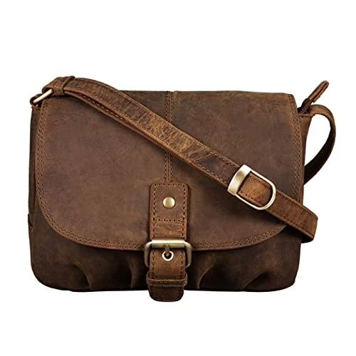 Offerta a tempo: STILORD 'Iris' Borsa a Tracolla Donna in Pelle Vintage - Borsa a Mano Piccola per Uscite, Serate & Tempo Libero - Borsetta in Pelle Vera, Colore:marrone medio - 0.00% da 69.00 € a 69.00 €