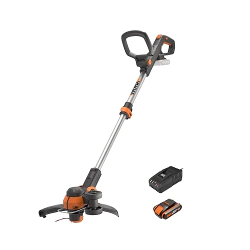 Zeitlich begrenztes Angebot: WORX 18V(20V MAX) Akku-Rasentrimmer WG163E.2, PowerShare, 2-in-1 Rasentrimmer & Kantenschneider Rasen, 90° drehbarer Trimmerkopf, Teleskopstiel, 2,0Ah Akk und Ladegerät von 129.99 € auf 89.95 € (31% Rabatt)