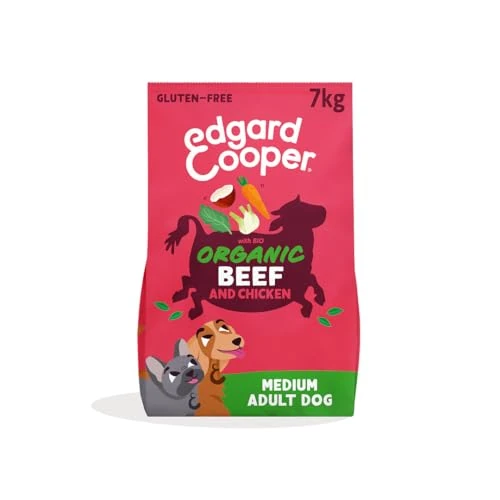 Offre limitée : Edgard & Cooper Croquettes Chiens, Adultes, (Boeuf/Poulet Bio, 7kg), Chien, Viande fraîche et ingrédients naturels, sans céréales, hypoallergénique, sans sucres ajoutés de 100.69 € à 28.90 € (71.3% de remise)
