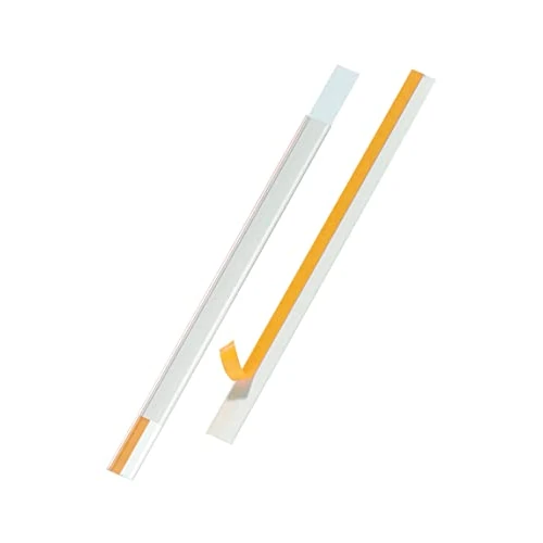 Durable 803919 Portaetiquetas autoadhesivo Scanfix incl. etiquetas, 1000 x 40 mm, transparente, 25 piezas