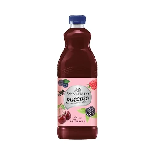 San Benedetto, Succoso Frutti Rossi, 1500 ml. Bevanda a base di frutta leggera e dissetante in Acqua Minerale Naturale, ideale per tutta la famiglia.