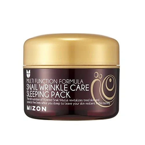 Offre limitée : [MIZON] SNAIL WRINKLE CARE SLEEPING PACK (80g) Soin coréen - Masque de Nuit Hydratant - Soin Anti-âge - Bave d'Escargot - Éclat et Régénération Intense - Sans rinçage de 16.90 € à 16.06 € (5% de remise)