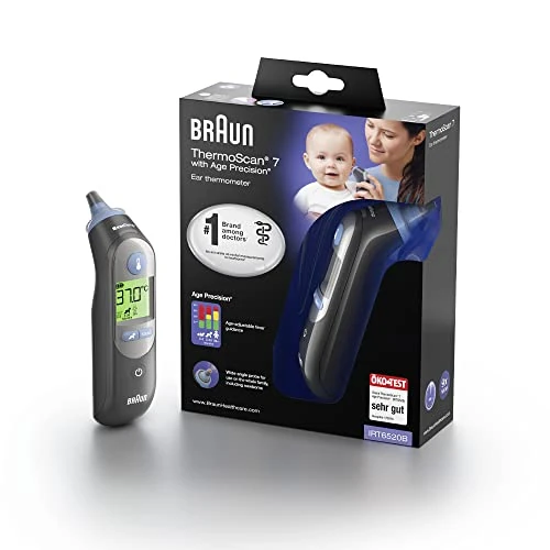 Limited-time offer: Braun ThermoScan 7 Ear thermometer | Age Precision Technology | Black from 59.99 £ to 39.87 £ (save 34%)