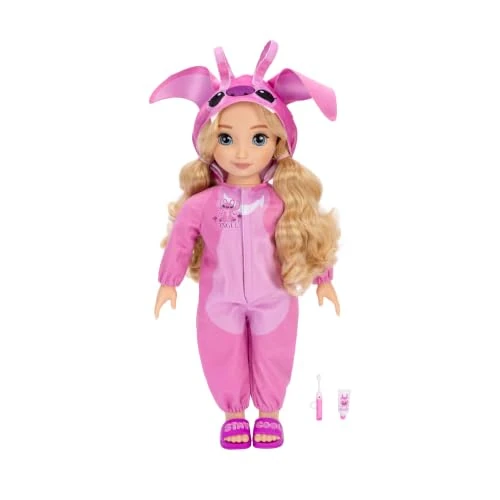 Offerta a tempo: Bambola Disney iLY 4EVER Angel 45cm - 18" con capelli biondi - Include pigiama rosa ispirato ad Angel, ciabattine rosa e spazzolino per il pigiama party, per bambine dai 6 anni in su - 39% da 49.99 € a 30.29 €