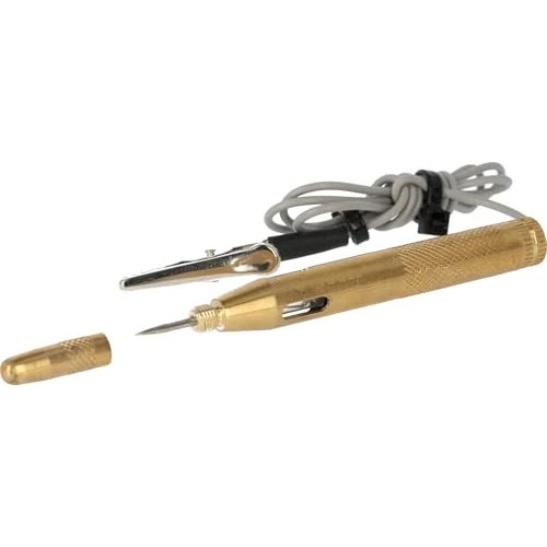 Offre limitée : Testeur de Tension BT121900 - Contrôle des Systèmes d'Éclairage et d'Allumage Véhicules à Moteur - Plage de Mesure 6-24V - Câble avec Pince à Mâchoires - Sonde de Test et Capuchon - BRILLIANT TOOLS de 6.00 € à 6.00 € (0.00% de remise)