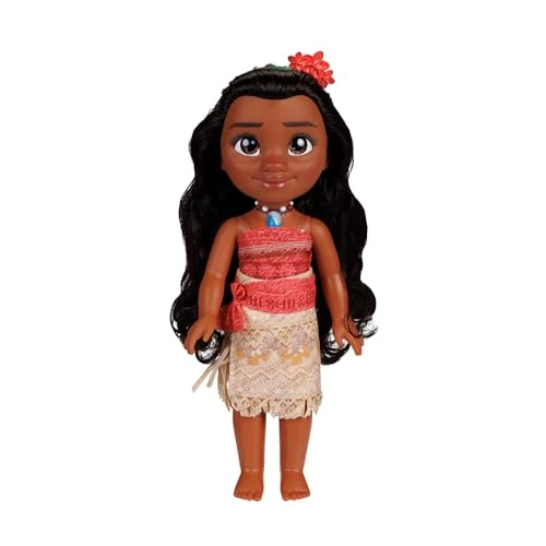 Offerta a tempo: Disney Princess Bambola Vaiana 35 cm, ufficiale Jakks Pacific, con occhi Royal Reflection, vestito removibile e fascia floreale, ideale regalo per bambini e fan Disney dai 3 anni in su - 21% da 24.99 € a 19.86 €