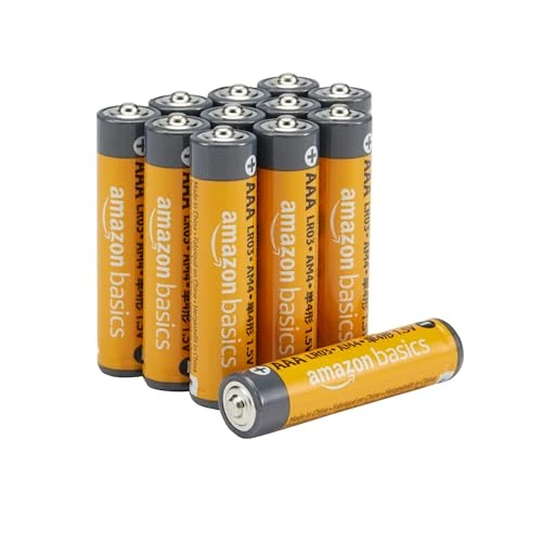 Begrenztes Angebot: Amazon Basics AAA-Alkali-Hochleistungsbatterien, 1,5 V, 10 Jahre lagerfähig, 12 Stück von 4.94 EUR auf 4.20 EUR (Rabatt 15%)