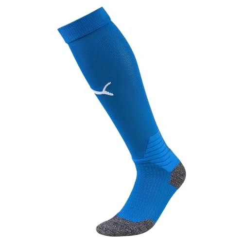 PUMA Calcetines Team Liga para hombre, Limonada azul eléctrico/blanco Puma, 9-11 Years