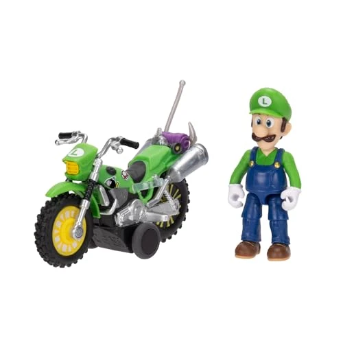 Tijdelijke aanbieding: The Super Mario Galaxy Movie - Luigi Figuur 6 cm Motor Met Terugtrekmechanisme - Officiële Licentie Jakks Pacific - 9 Articulatiepunten Terugtrek Voertuig - Nintendo Figuur Collectie - 3+ Jaar van 18.29 € naar 18.29 € (0.00% korting