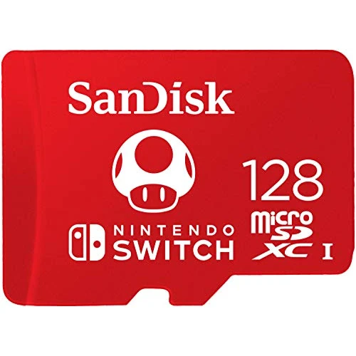 Offerta a tempo: SanDisk 128 Go microSDXC Scheda per Nintendo Switch, Scheda di memoria con Licenza Nintendo, fino a 100 MB/s UHS-I Class 10 U3 - 18% da 49.99 € a 40.99 €