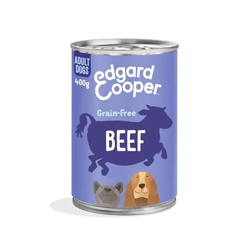 Edgard & Cooper Nourriture humide sans céréales pour chiens adultes (canard et poulet en sauce, 6 x 400 g), aliments naturels pour chiens en boîtes avec viande fraîche, riches en protéines