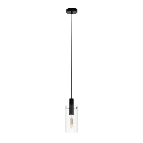 Limited-time offer: Eglo Montefino Steel Pendant Light, 60 W, Black from 36.75 GBP to 32.50 GBP (save 12%)