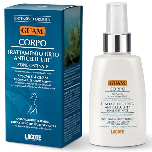 Limitiertes Angebot: Guam, Creme Gegen Hartnäckige Cellulitezonen, Stoßbehandlung mit Guam Meeresalgen, Gegen Cellulite in Widerstandsfähigen Zonen, Made in Italy, 100 ml Packung von 21.40 EUR auf 17.76 EUR (Spare 17%)