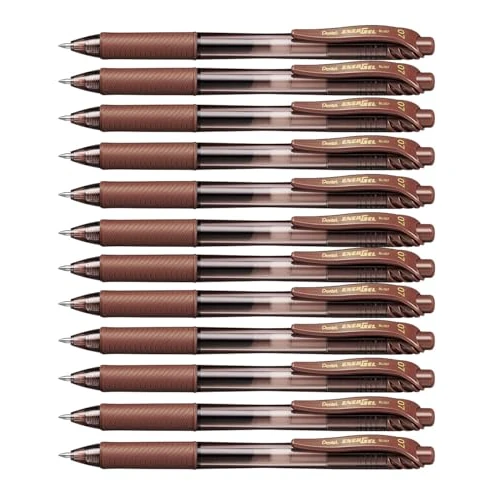 Oferta limitowana: Pentel EnerGel BL107-C chowany długopis żelowy, 12 szt., brązowy z 99.00 zł na 99.00 zł (oszczędź 0.00%)