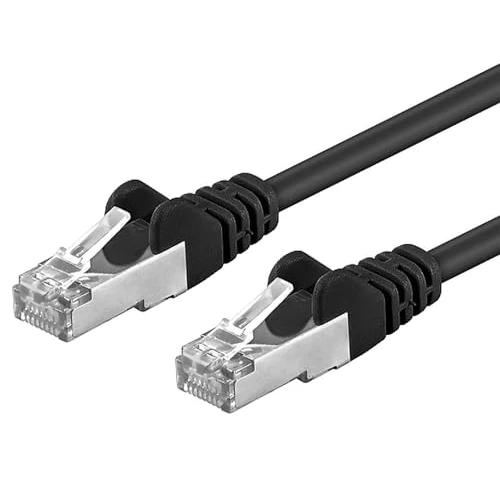 Tijdelijke aanbieding: PremiumCord Netwerkkabel, ethernet, LAN en patchkabel CAT6a, 10Gbit/s, S/FTP PIMF afscherming, AWG 26/7, 100% Cu, snel flexibel en robuust RJ45-kabel, zwart, 5 m van 7.95 € naar 7.95 € (0.00% korting)