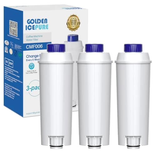 Offerta a tempo: GOLDEN ICEPURE Filtro Acqua per Macchine da Caffè Compatibile Con De'Longhi DLSC002/SER3017 & 5513292811/Compatibile con De Longhi/ECAM/ESAM/ETAM/BCO/Serie EC, 3 pezzi - 0.00% da 17.99 € a 17.99 €