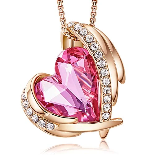 Offerta a tempo: Collana Donna Cuore Regalo Gioielli Donna Pendente Placcata Oro con Pietra di Nascita per Festa Della Mamma Compleanno San Valentino per Lei Mamma Fidanzata Moglie - 0.00% da 49.99 € a 49.99 €